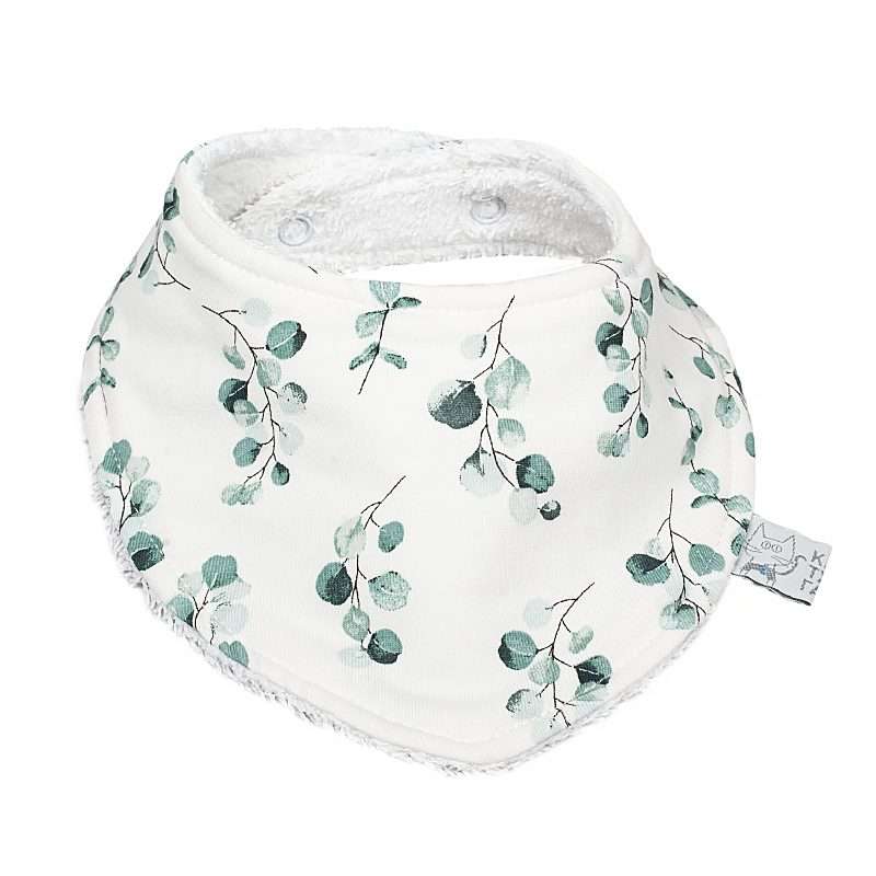 Përparëse-Bandana për Bebe Flowers Dusty Green