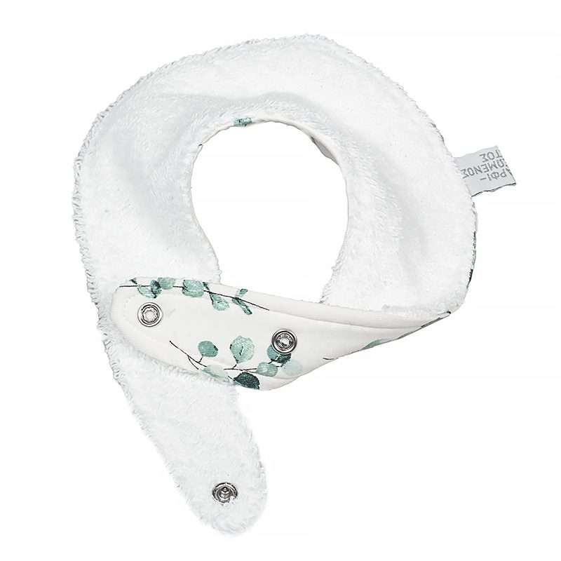 Përparëse-Bandana për Bebe Flowers Dusty Green