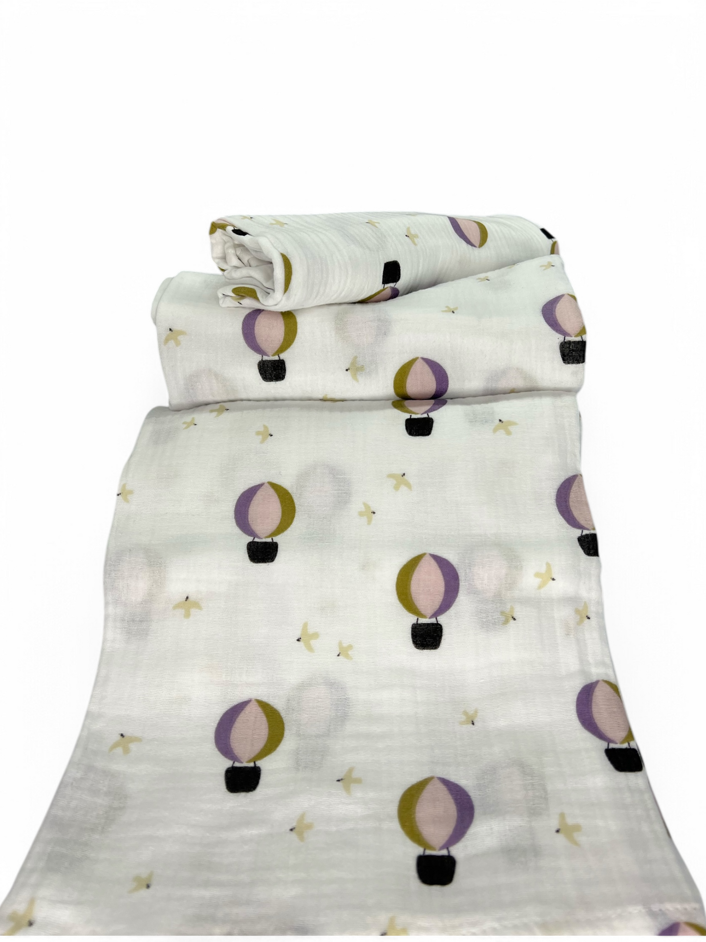 Muslin pambuku organik me printim balloons