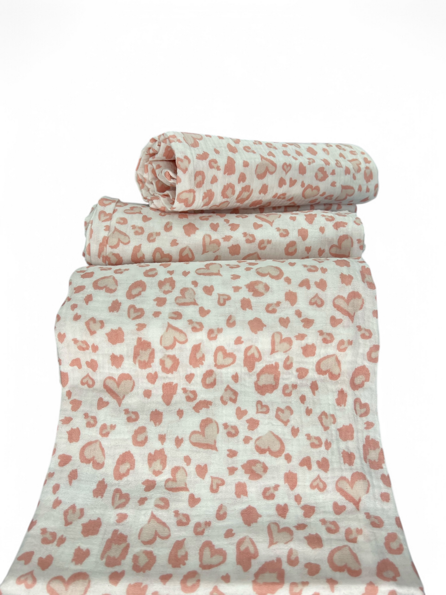 Muslin pambuku organik me printim Pink Animal