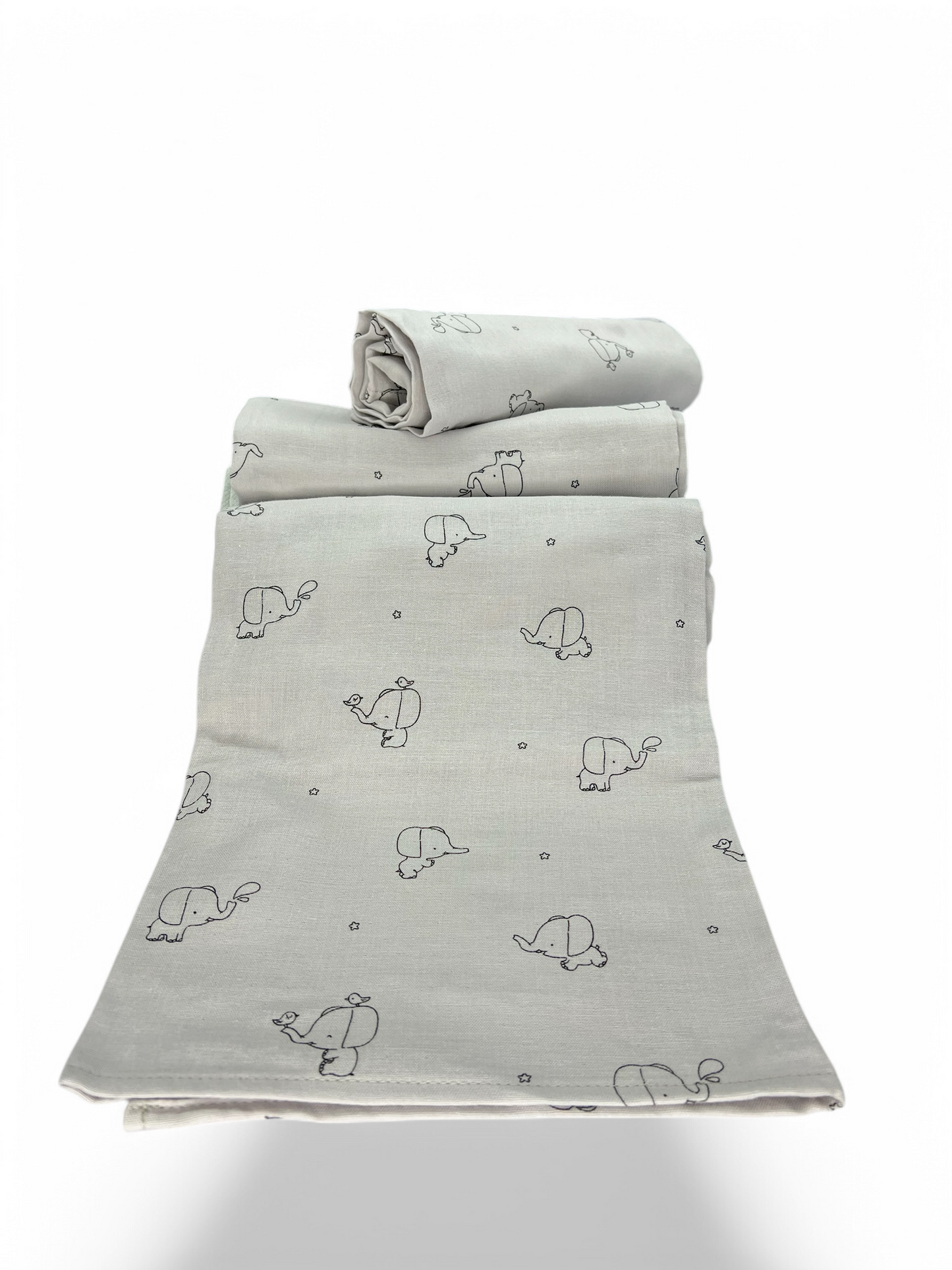 Muslin pambuku organik me printim  Sweet Elephant