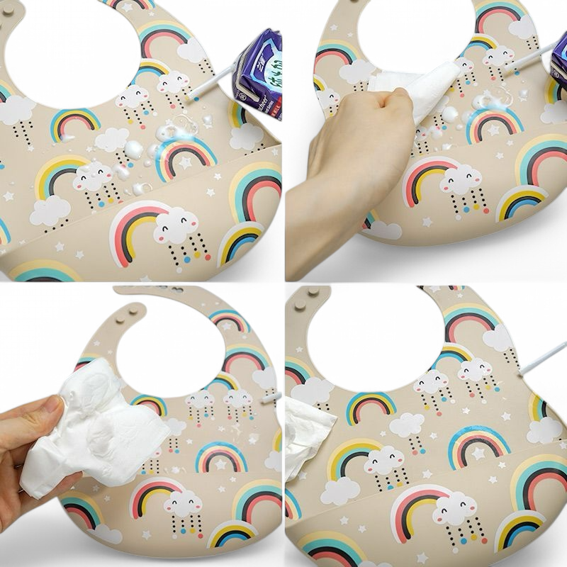 Bib silikoni me animals