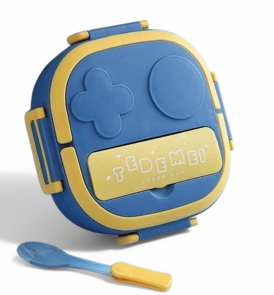 Kuti dreke prej çeliku inox 304 me 3 ndarje, ngjyrë blue