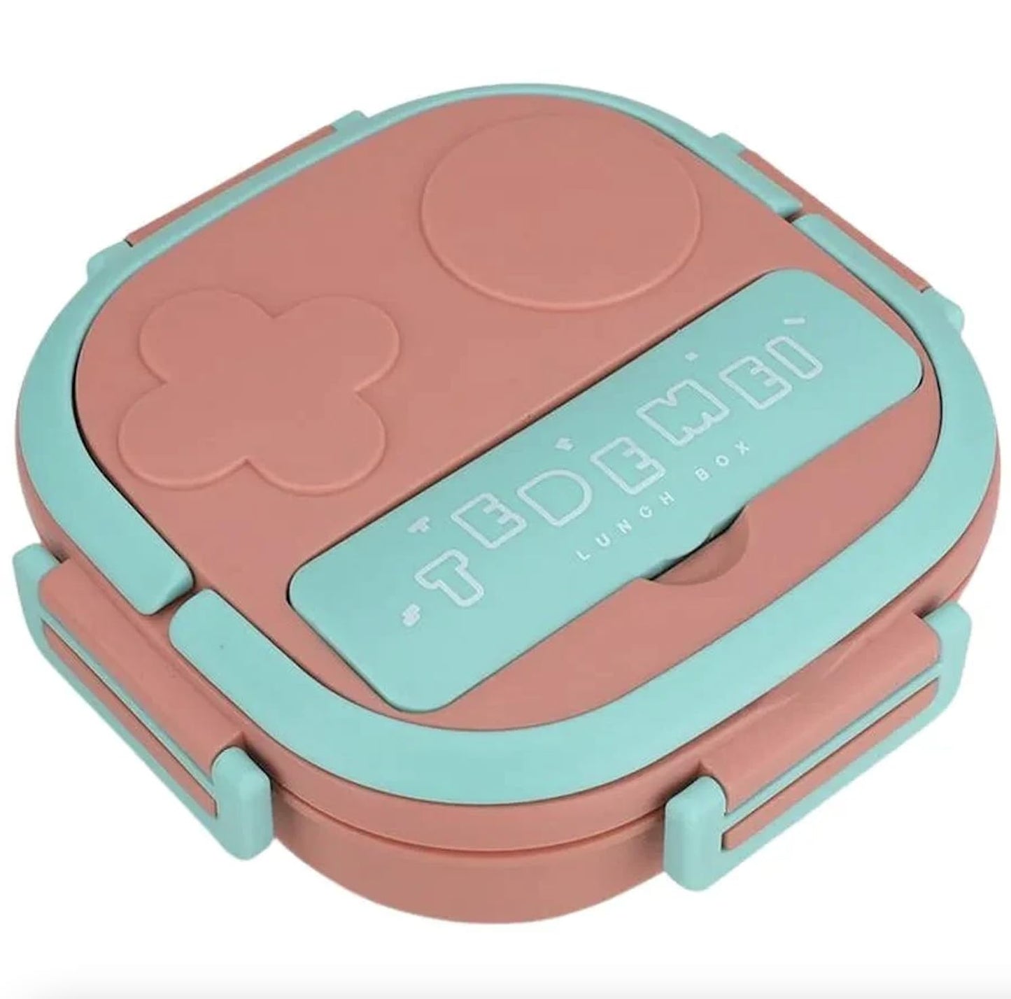 Kuti dreke prej çeliku inox 304 me 3 ndarje, ngjyrë pink