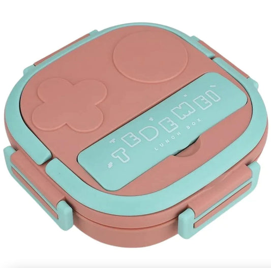 Kuti dreke prej çeliku inox 304 me 3 ndarje, ngjyrë pink