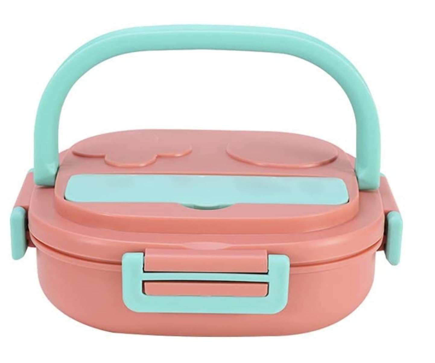 Kuti dreke prej çeliku inox 304 me 3 ndarje, ngjyrë pink