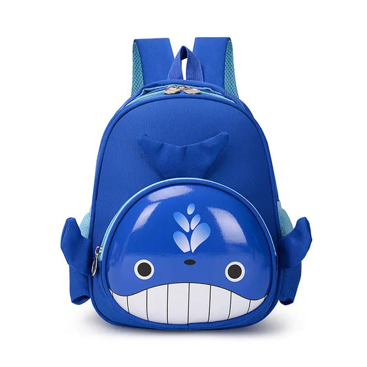 Çantë shpine për shkollë me dizajn whale