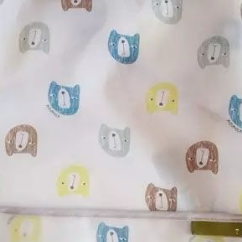 Bib i papërshkueshëm nga uji me mëngë dhe xhep – me dizajn bears