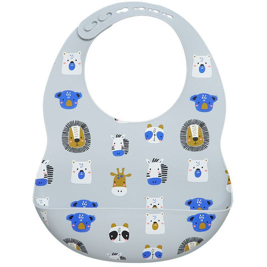 Bib silikoni me animals