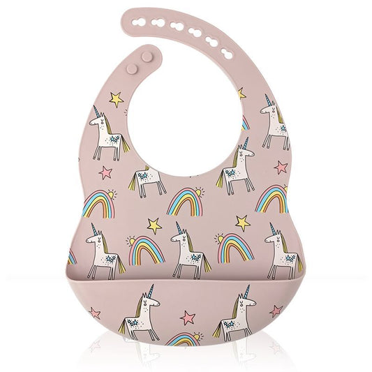 Bib silikoni me unicorns